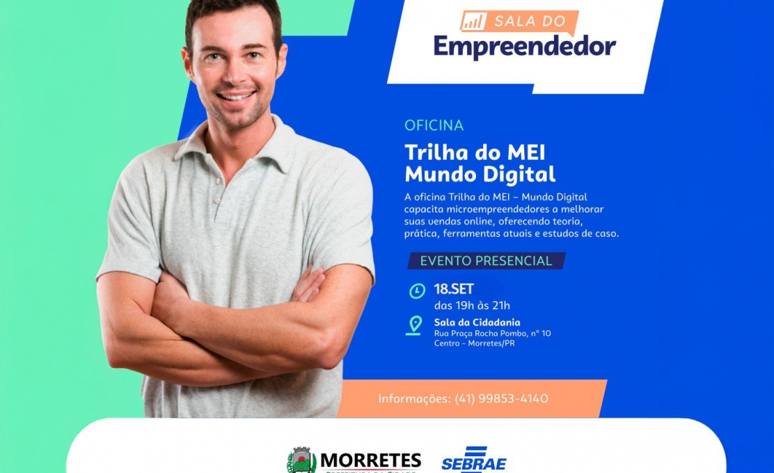 Morretes oferece capacitação gratuita “Trilha do MEI – Mundo Digital”
