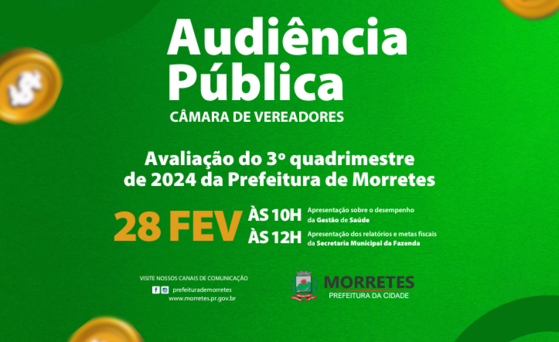 Audiência Pública de Apresentação do Relatório de Metas Fiscais do 3º Quadrimes...