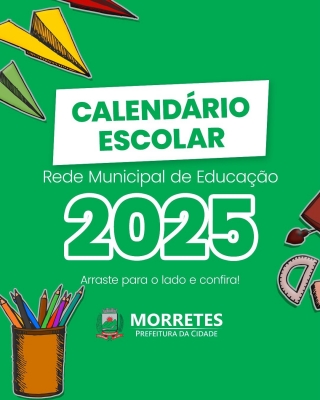 Calendário Escolar 2025 já está disponível