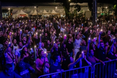 Noite gospel reúne grande público e marca a quinta noite da 40ª Festa Feira de Morretes