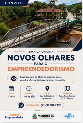 Morretes promove capacitação gratuita sobre economia criativa e empreendedorismo