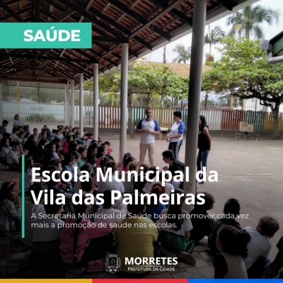 Prefeitura realizou atividade educativa do programa saúde na escola municipal dulce seroa da motta cherobim