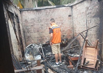 Defesa Civil de Morretes realiza atendimento emergencial após incêndio no bairro América de Baixo