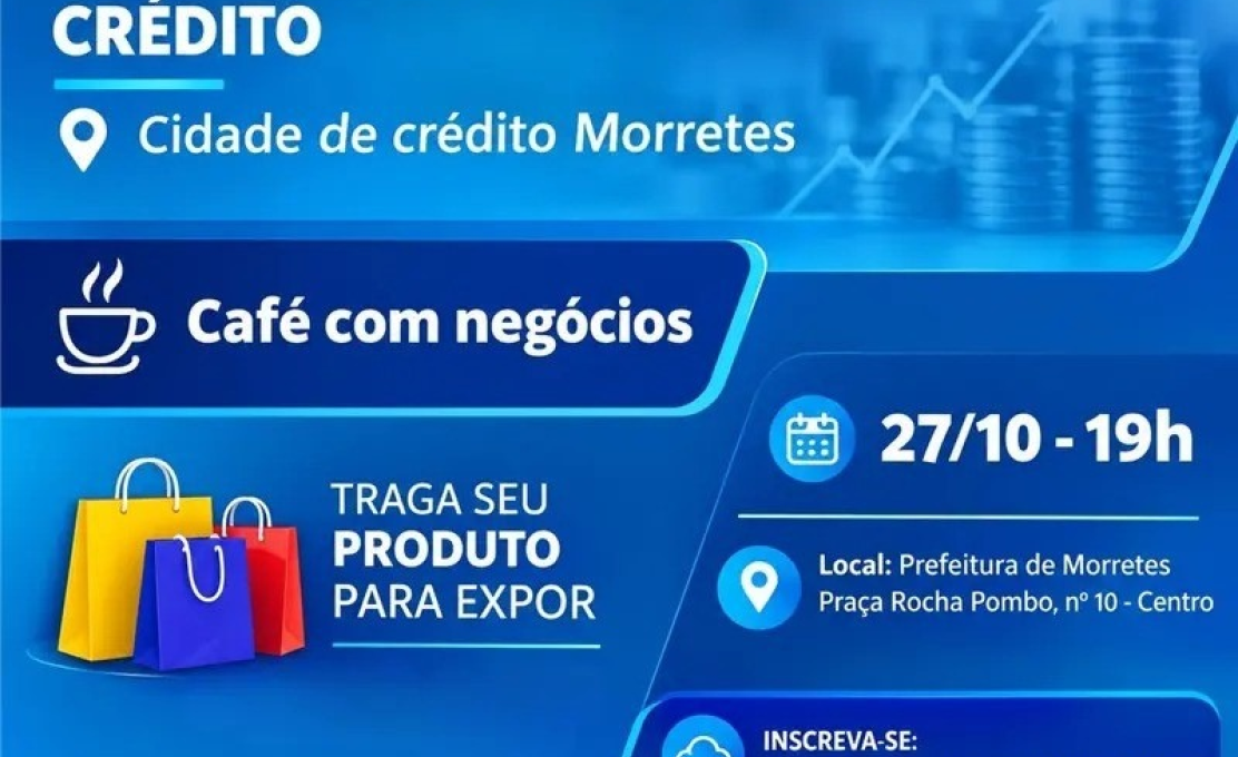 Morretes promove capacitação gratuita sobre crédito e financiamento para empreendedores