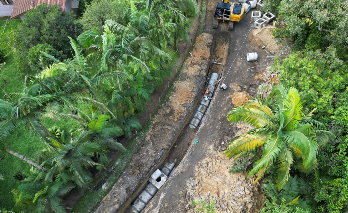 Obras avançam e Morretes intensifica implantação de drenagem em ruas contempladas pelo Asfalto Novo, Vida Nova