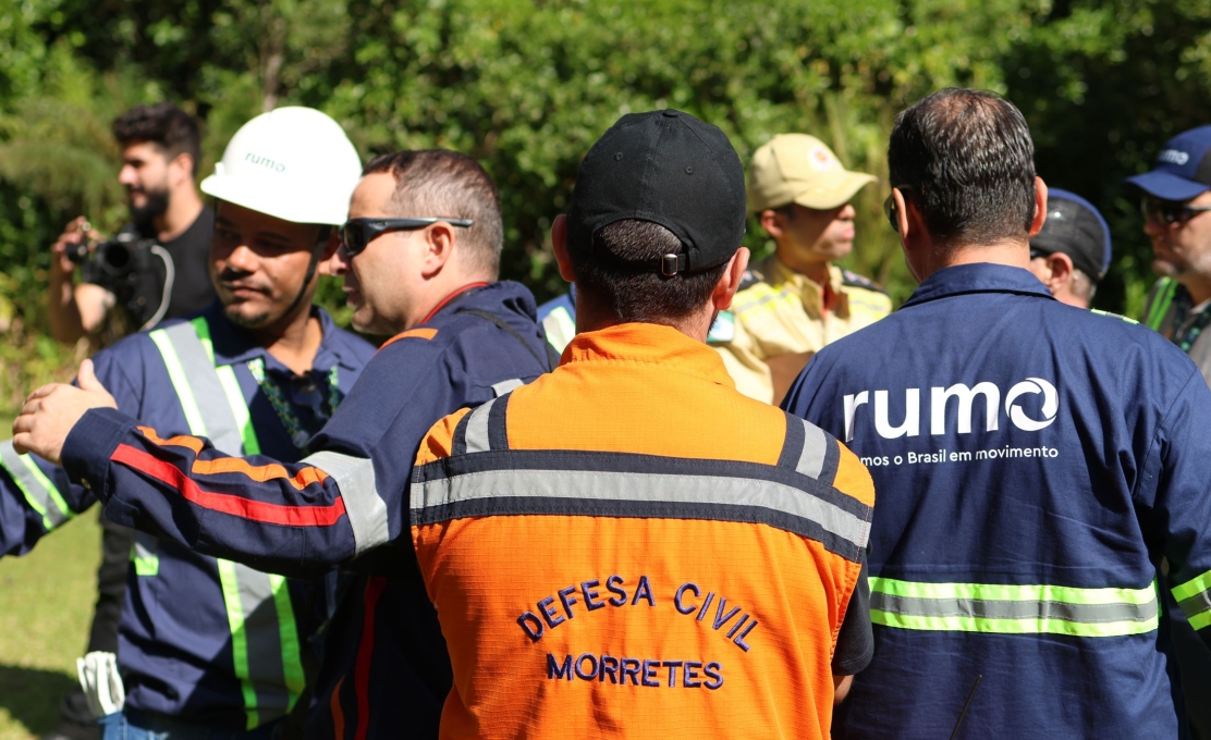 Defesa Civil de Morretes participa de simulado ferroviário com múltiplas vítimas na Serra do Mar
