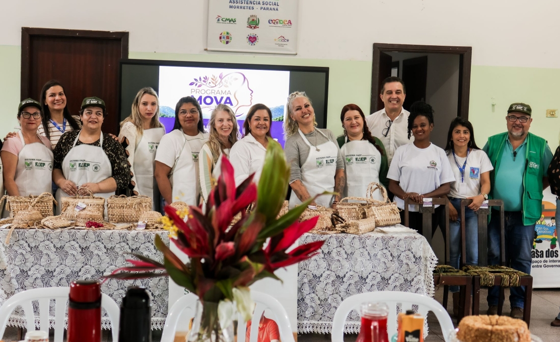 Curso de artesanato em taboa e bananeira capacita mulheres de Morretes