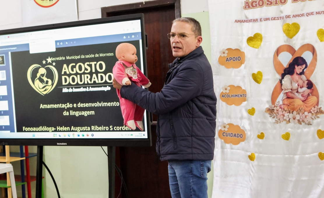 Morretes promove palestra multiprofissional sobre amamentação em alusão ao Agosto Dourado