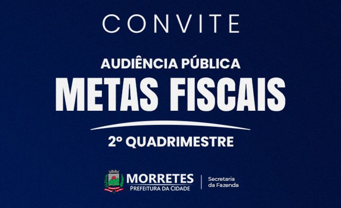 Morretes realiza Audiência Pública de Metas Fiscais