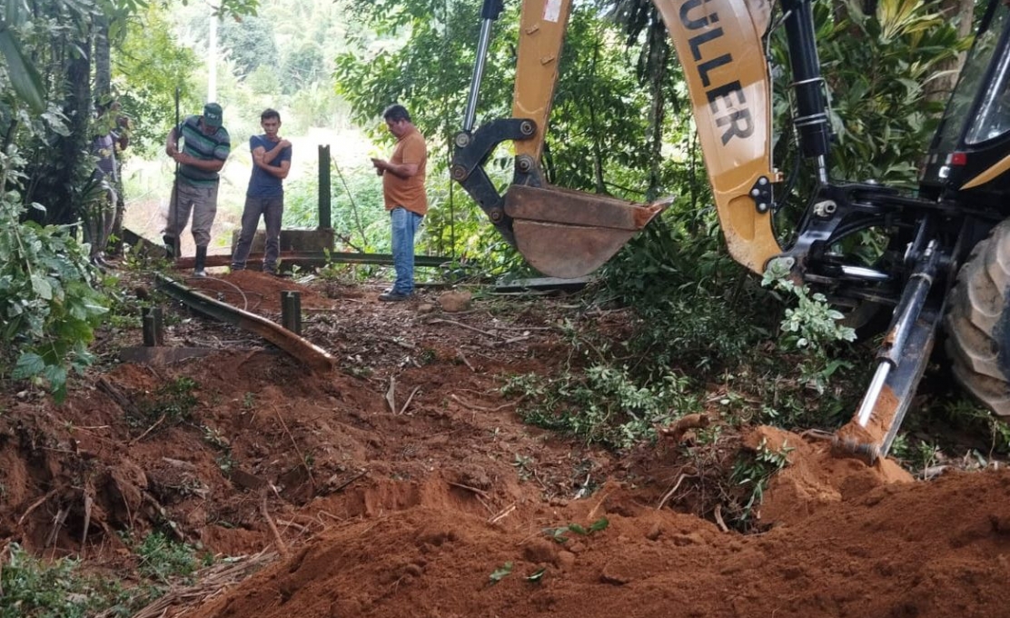Prefeitura de Morretes Inicia Obras de Reconstrução da Ponte Pênsil Sobre O Rio Sa...