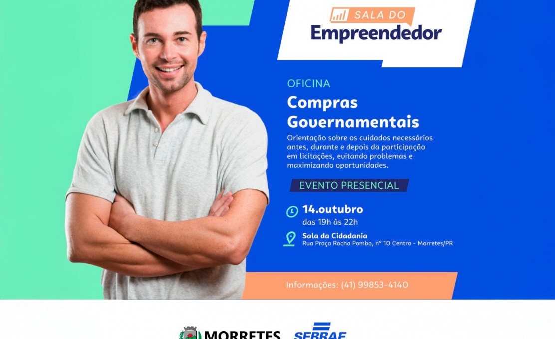 Oficina “Licitação sem Mistério” orienta empreendedores de Morretes sobre como vender para a Prefeitura