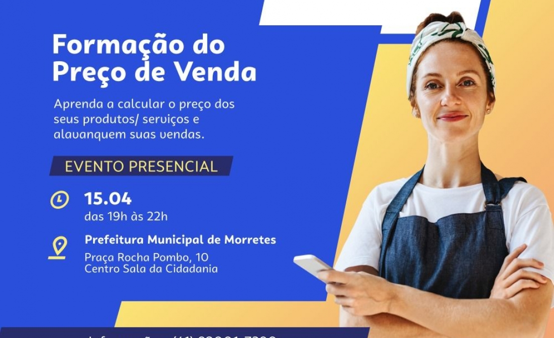 Prefeitura de Morretes promove oficina gratuita sobre formação de preço de venda