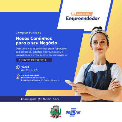 Sala do Empreendedor promove capacitação gratuita sobre Compras Públicas em Morretes