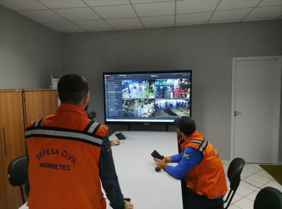 Defesa Civil de Morretes mobilizou equipes durante fortes chuvas no sábado (24)