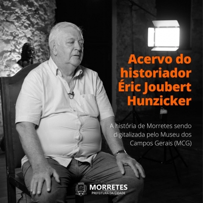A história de Morretes através do acervo do historiador Eric Hunzicker sendo digitalizado pelo M C G