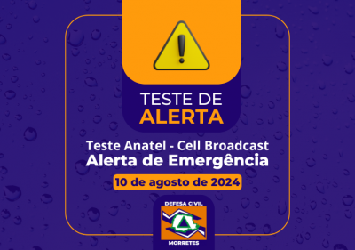 Teste do novo sistema de alerta da defesa civil de Morretes acontece no dia 10 de agosto de 2024