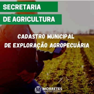 Secretaria Municipal de Agricultura disponibiliza cadastro ao produtor de Morretes