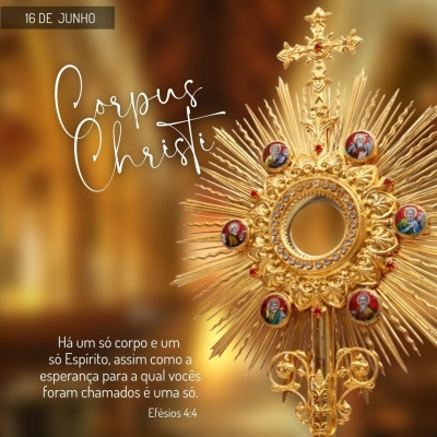Corpus Christi, feriado que relembra a morte e ressurreição de Jesus Cristo