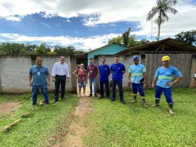 Sanepar inicia instalação das primeiras ligações de água na comunidade da ponte alta
