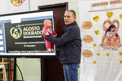 Morretes promove palestra multiprofissional sobre amamentação em alusão ao Agosto Dourado