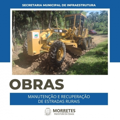 Prefeitura de Morretes realiza manutenções e recuperações em algumas estradas do município 