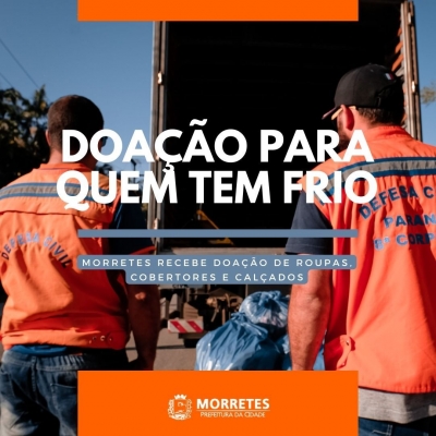 Prefeitura de Morretes promove a Campanha Aquece Paraná