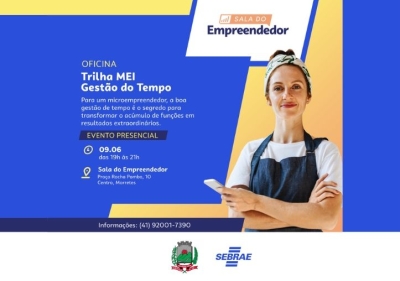 Sala do Empreendedor promove oficina gratuita sobre Gestão de Tempo em Morretes