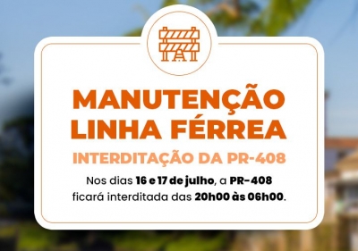 ABPF realizará manutenção na via férrea em Morretes com interdição temporária e desvio de tráfego