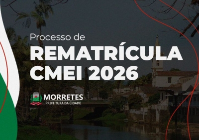 Prefeitura de Morretes inicia período de rematrícula para 2026 nos CMEIs