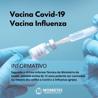 Secretaria Municipal de Saúde informa novas regras na vacinação contra a Influenza e Covid