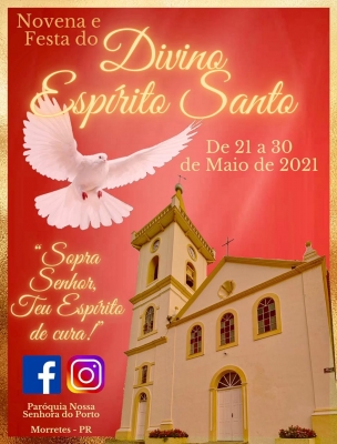 A Prefeitura de Morretes informa: Novena e Festa do Divino Espírito Santo 2021