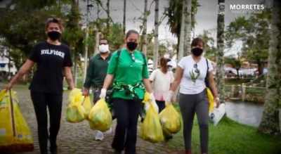 Prefeitura de Morretes realiza ação no Dia Mundial da Limpeza dentro município
