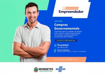 Oficina “Licitação sem Mistério” orienta empreendedores de Morretes sobre como vender para a Prefeitura