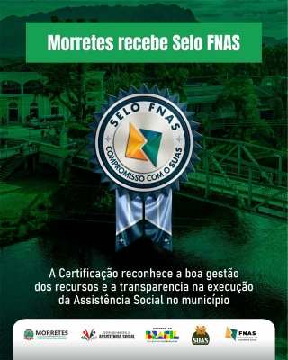 Morretes conquista Selo FNAS 2025 e se destaca pela excelência na gestão da assistência social